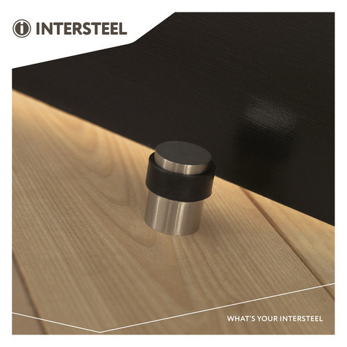 Intersteel Türstopper aus Edelstahl in Silber (Durchmesser: 30 mm, Höhe: 40 mm) - Bild 2
