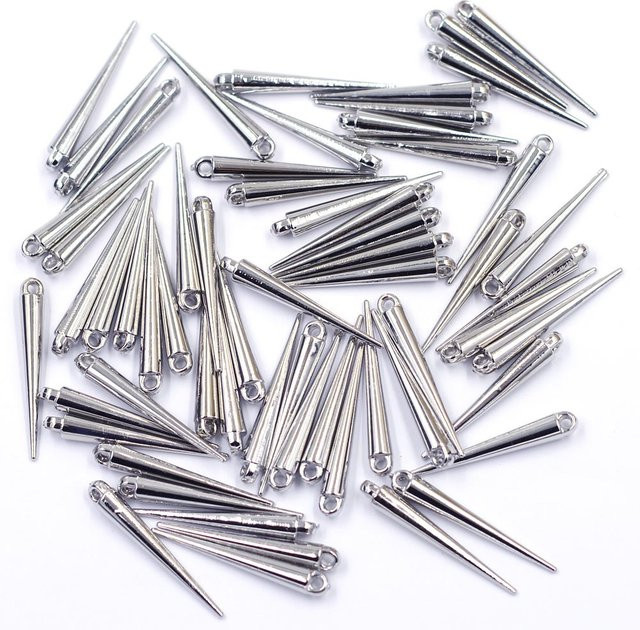 ShengCong Ohrstecker Acryl, Silber, Unisex, 34x5mm - Bild 1