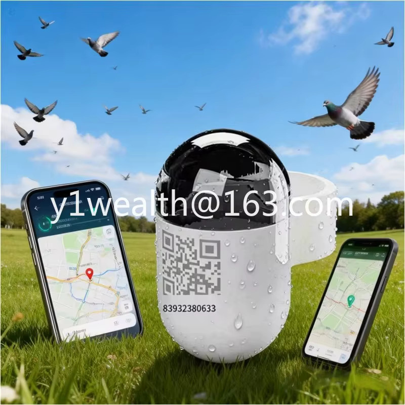 PWS Wasserdichter Mini-Tauben-GPS-Tracker mit 4G-Netzwerk zur Echtzeit-Ortung in Weiß - Bild 3