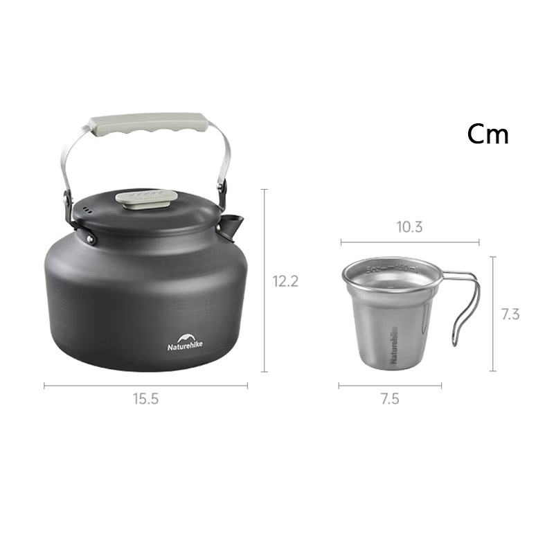 Naturehike Camping-Wasserkocher-Set mit 4,5 l Kapazität für Outdoor und Reise - Bild 3
