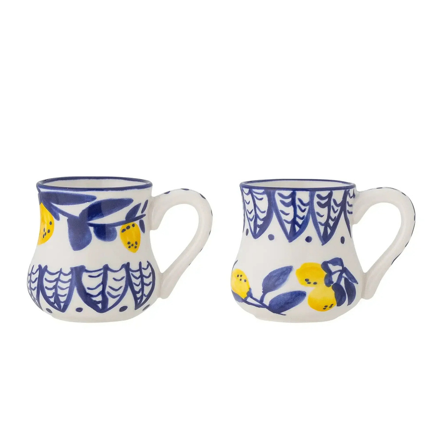 Bloomingville Espressotasse Maxima aus Keramik in Blau, 2er-Set - Bild 1
