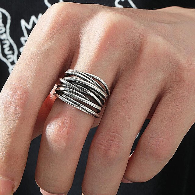 Lucky Star Jewelry Ring, kupferfarben, Zirkon, Unisex, verstellbar - Bild 1