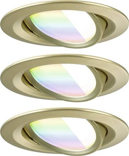 Paulmann LED-Einbauleuchte 92436 in Gold matt, dimmbar mit ZigBee und RGBW-Funktion - Bild 1