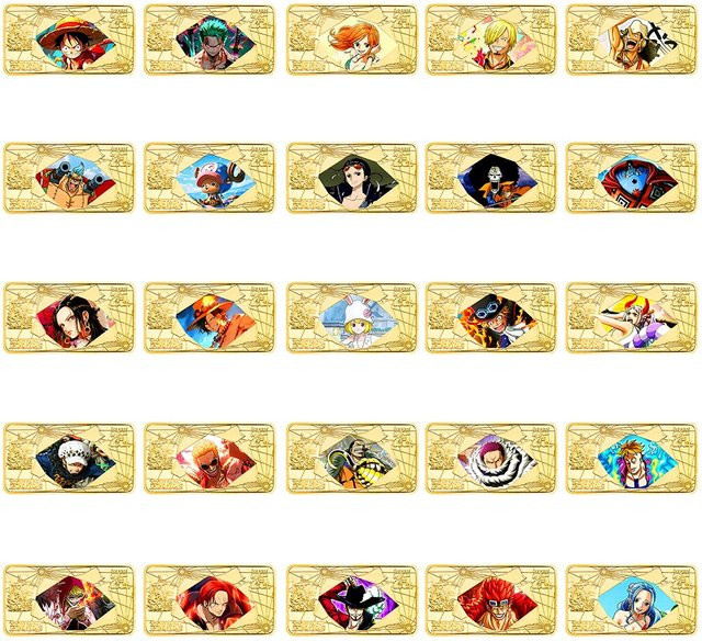 Bandai One Piece Gedenkvergoldete Barmünze, Metall, Gold, Bunt / Mehrfarbig - Bild 1