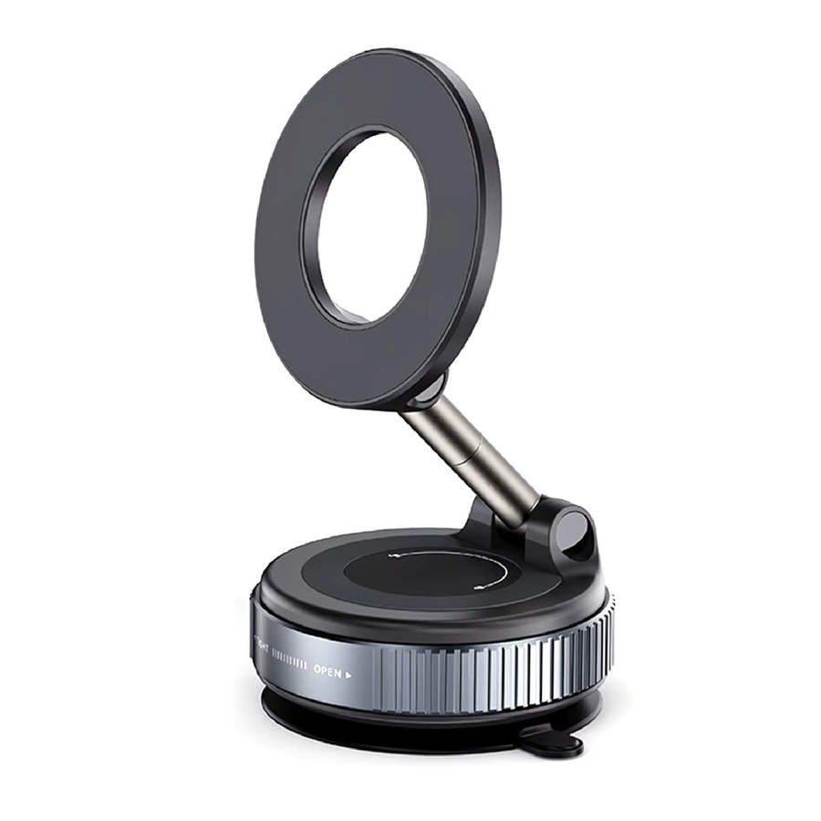 Arealer Magnetische Autotelefonhalterung mit Vakuum-Saugnapf, 360 Grad verstellbar und faltbar, Schwarz - Bild 6