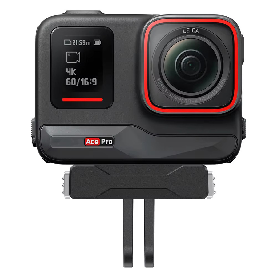 Insta360 Magnetische Adapterhalterung in Schwarz für Insta360 X5, Ace Pro und Ace Pro 2 mit Anti-Rutsch-Pad und werkzeugloser Installation - Bild 3