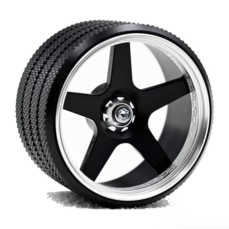 XQRC Metall-Lenkrad für Fernbedienungen, universell passend für Sanwa, Futaba, NB4 und X9, in Schwarz oder Gold - Bild 2