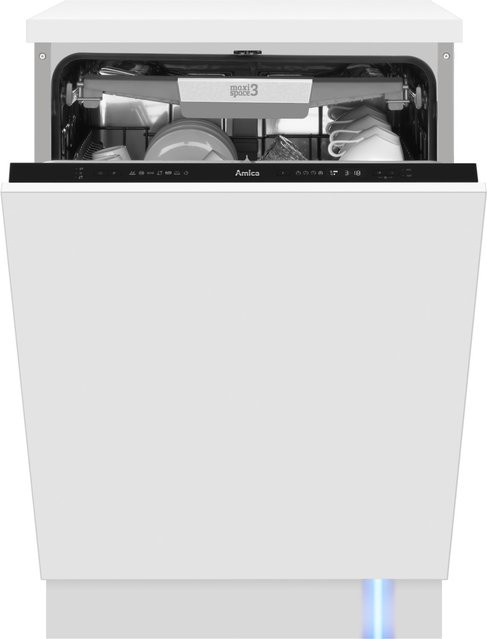 Amica Vollintegrierbarer Einbau-Geschirrspüler EGSPV 594 400 in Weiß, 60 cm Breite - Bild 1