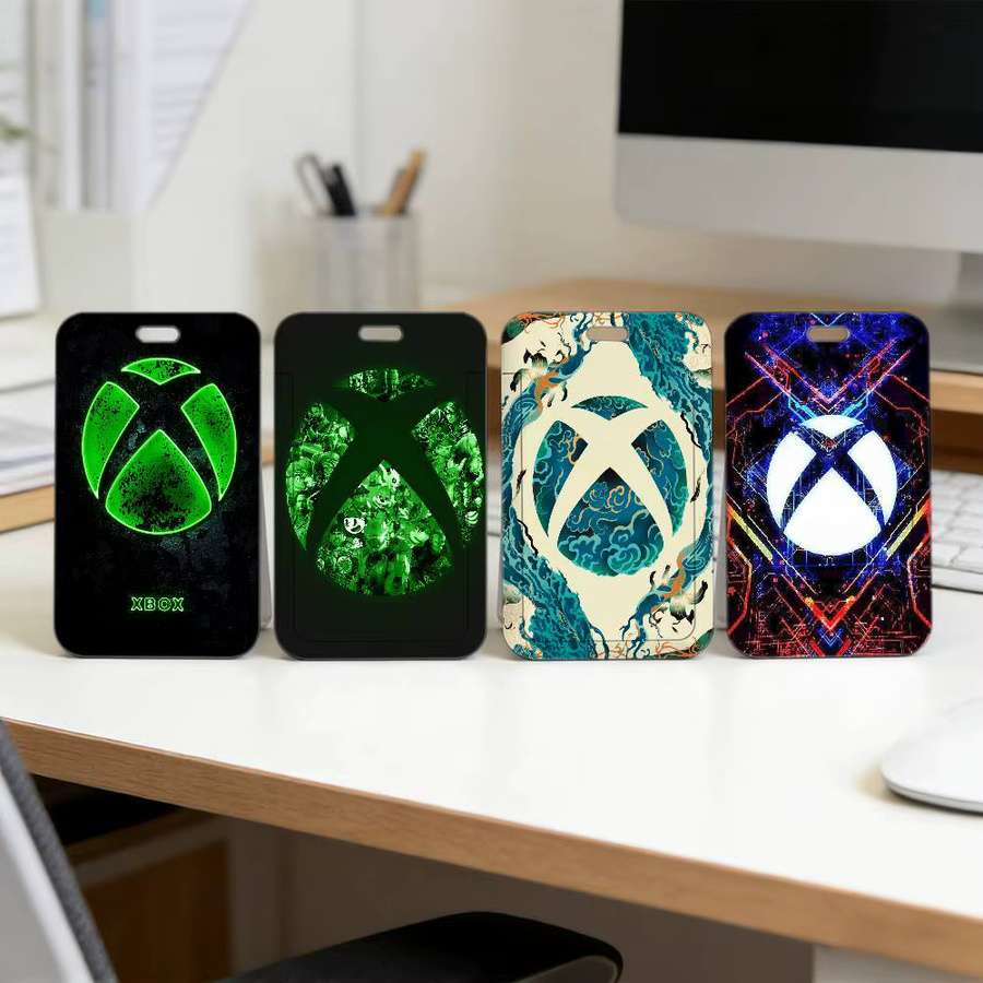 X-Xbox Game Nackenband mit transparentem Ausweishalter und robuster Kartenhülle aus Kunststoff für Mitarbeiter und Professionals - Bild 3