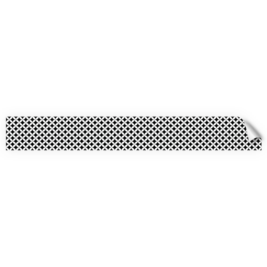 Myspotti Küchenrückwandfolie Chadi in Fliesenoptik, selbstklebend, Schwarz-Weiß, Breite: 450 cm, Höhe: 60 cm - Bild 2
