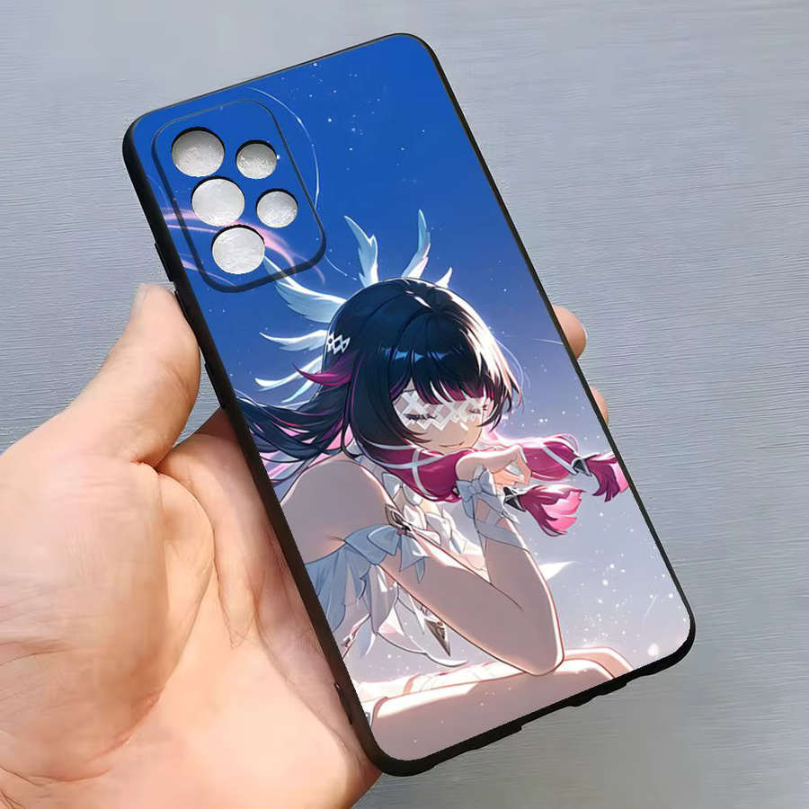 Genshin Impact Handyhülle in Schwarz für Samsung Galaxy S26 S25 S24 S23 S22 S21 S20 Ultra Plus Edge sowie A54 A53 A34 A25 A16 Cover - Bild 1