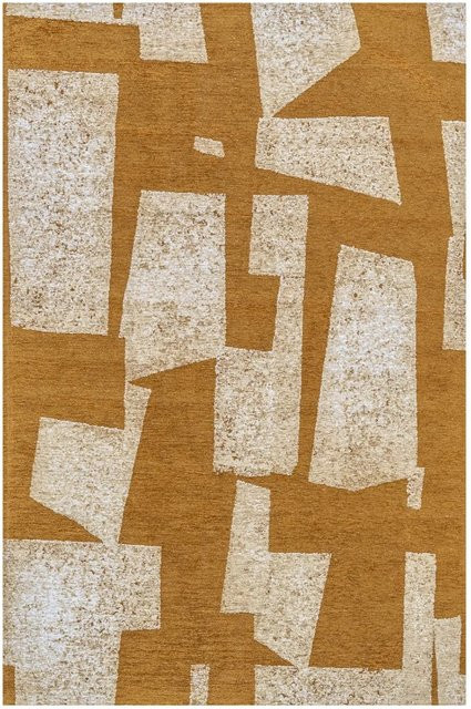 Lola&Moi Teppich Calisson Gelb mit geometrischem Muster, Breite: 200 cm, Tiefe: 280 cm - Bild 1