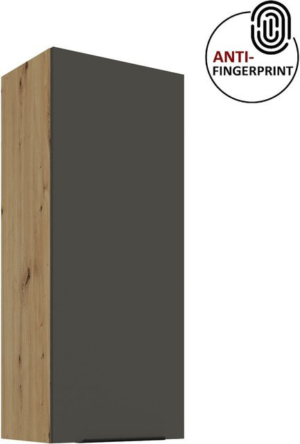ARIA Hängeschrank Küchenzeile Graphite Matt mit Einlegeböden Höhe: 45 cm, Breite: 90 cm - Bild 1