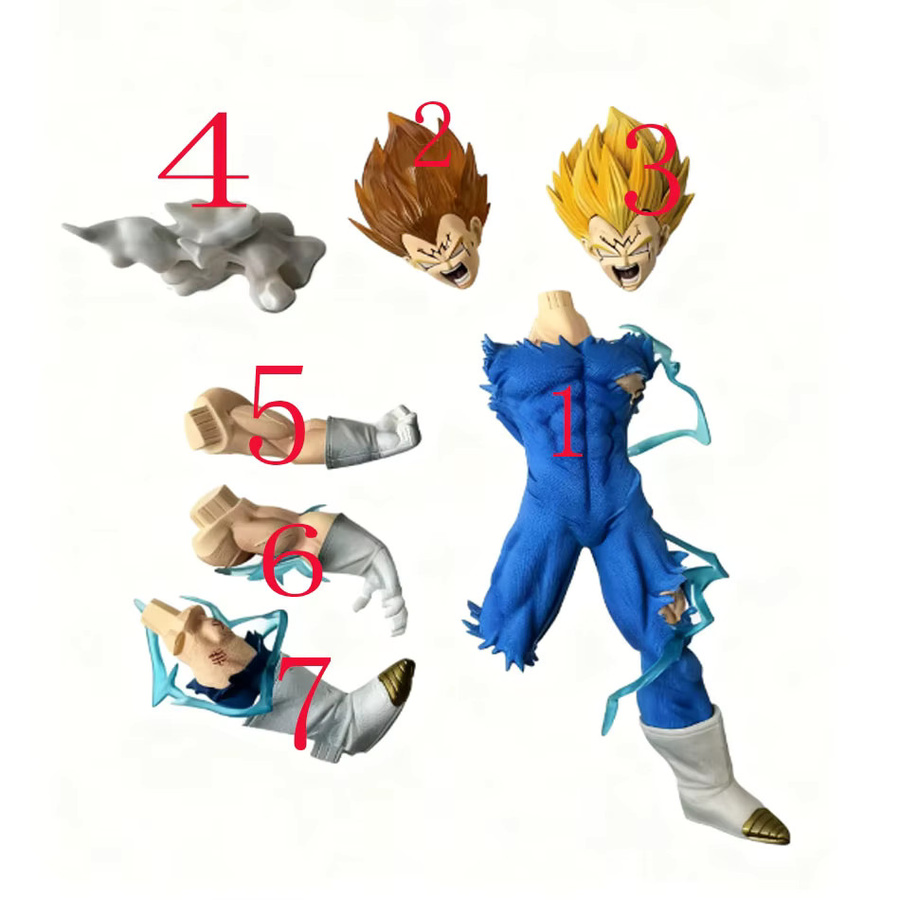 Bandai Dragon Ball Z Super Saiyajin Blue Gogeta Figur, 31cm, PVC - Bild 3