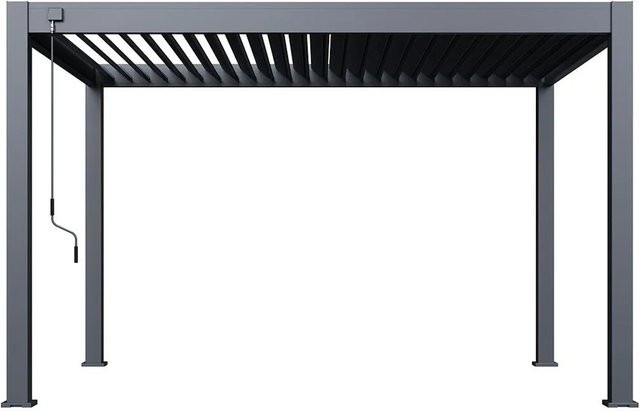 Weide Deluxe Plus Pergola Pavillon aus Aluminium mit Lamellendach in Anthrazit, B/T: 300 x 300 cm, Höhe: 255 cm - Bild 1