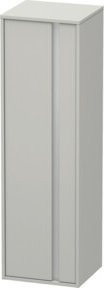 Duravit Ketho Hochschrank in Betongrau matt mit Tür links, B: 40 cm, T: 36 cm, H: 132 cm - Bild 1