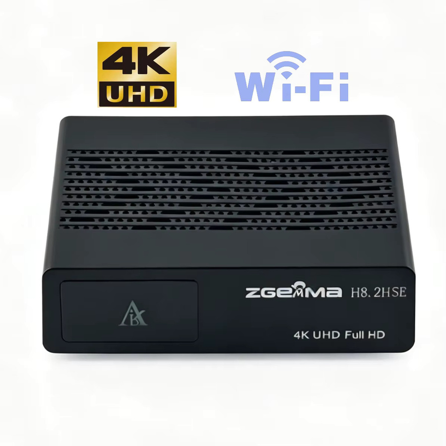 ZGEMMA H8.2H SE 4K UHD Digitaler Satellitenreceiver mit DVB-S2X T2/C Kombi-Tuner in Schwarz - Bild 2