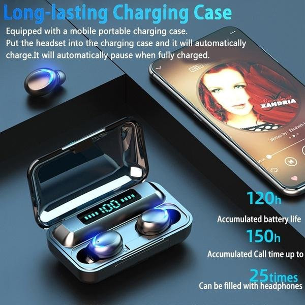 PenGo Studio True Wireless Stereo Headset mit Bluetooth 5.0 und CVC 8.0 Rauschunterdrückung in Schwarz - Bild 1