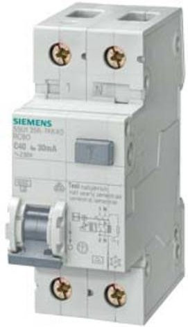 Siemens RCBO Schalter 40A 230V Weiß 5SU13566KK40 - Bild 1