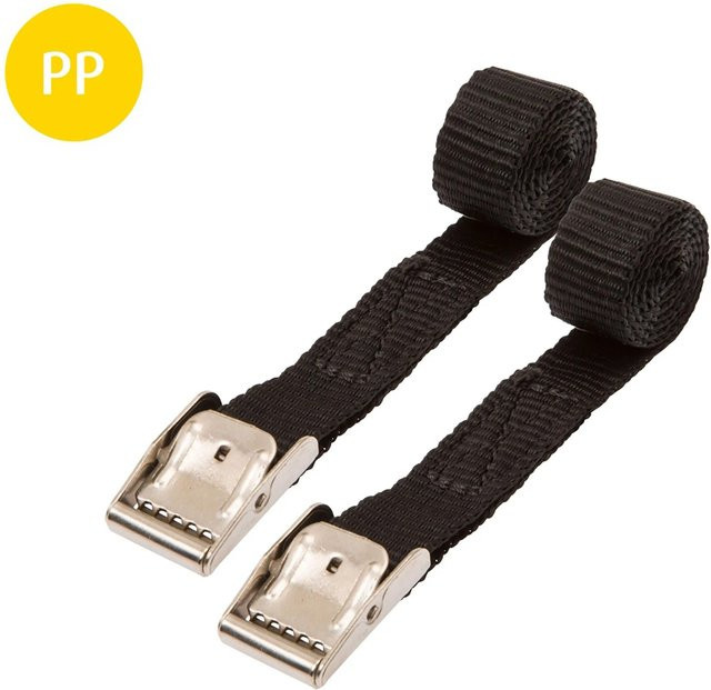 Conacord Spanngurt aus Polypropylen mit Klemmschloss in Schwarz, 2er Pack, Länge: 50 cm - Bild 1