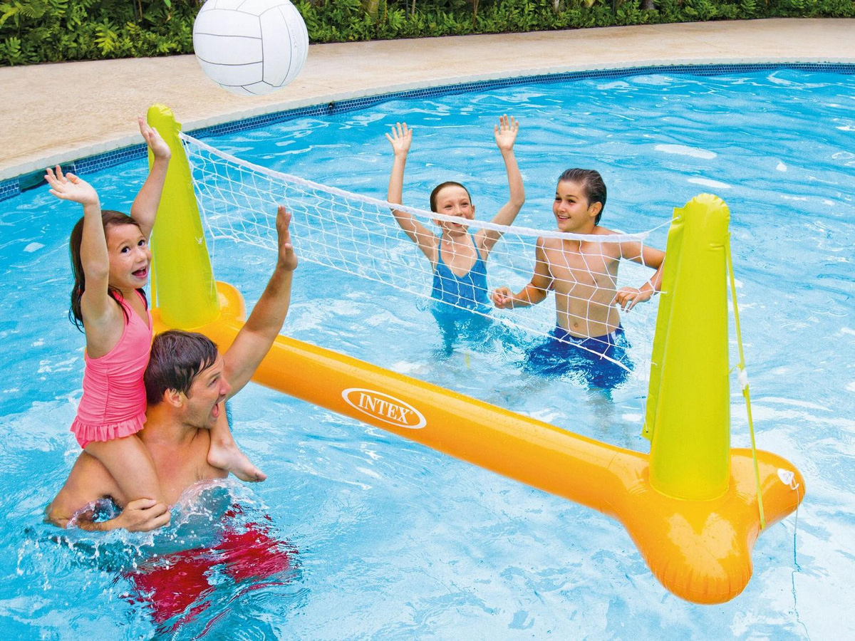 Intex Pool-Volleyball Set mit Ball Bunt / Mehrfarbig - Bild 2