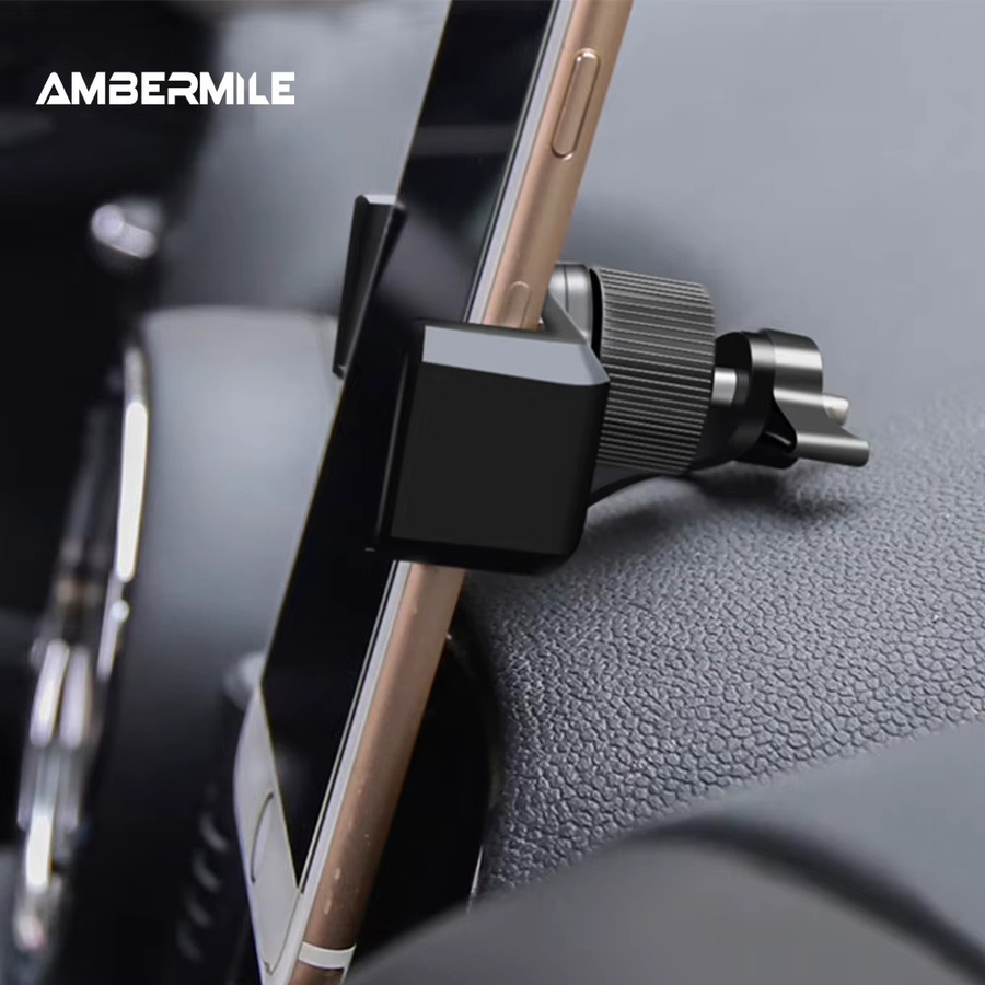 AMBERMILE Handyhalterung im Union Jack Design für Mini Cooper Clubman F55 F56 F54 F60, Grau - Bild 2