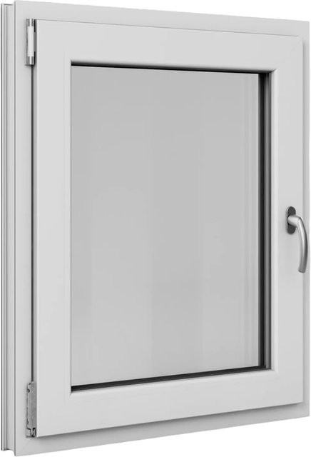 Roro Fenster Basic Kunststoff-Profil Weiß, Dreifachverglasung, Kipp-Dreh-Funktion, B: 75 cm, H: 90 cm - Bild 1