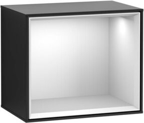 V&B Regalmodul Finion in Weiß und Schwarz mit Lackierung, B/T/H: 41,8 x 35,6 x 27 cm - Bild 1