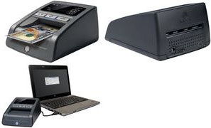 Safescan 185-S Automatischer Fälschungsdetektor in Schwarz für EUR, GBP, USD, SGD, HKD, CNY, JPY und MYR - Bild 1