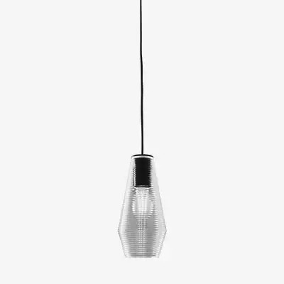 Panzeri Olivia Pendelleuchte aus Glas in Transparent mit Chrom-Details - Bild 1