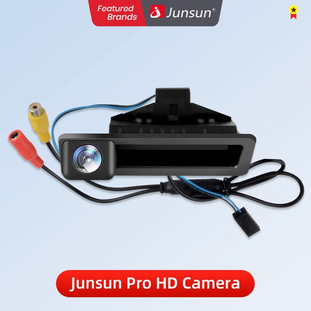 Junsun AHD 720P Rückfahrkamera mit 120 Grad Weitwinkel für BMW 3er 5er X5 X1 X6 E82 E84 E88 E90 E91 E92 E93 E60, wasserdicht als Einparkhilfe - Bild 1