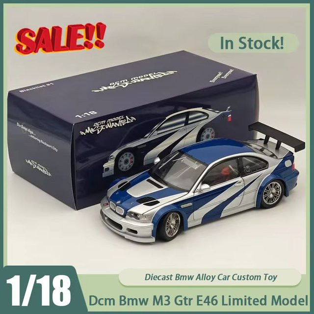 Maisto Dcm Need For Speed Bmw M3 Gtr E46, Diecast Car, 1:18 - Bild 1