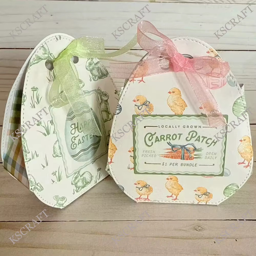 KSCRAFT Ei-Leckerli-Box Stanzformen und Schablonen für DIY Scrapbooking und Papierkarten in Multicolour - Bild 1