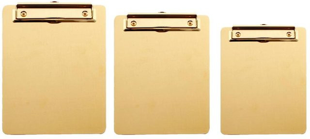 Yiran Furniture Klemmbrett Memo Pad aus Metall in Gold im nordischen Stil - Bild 1