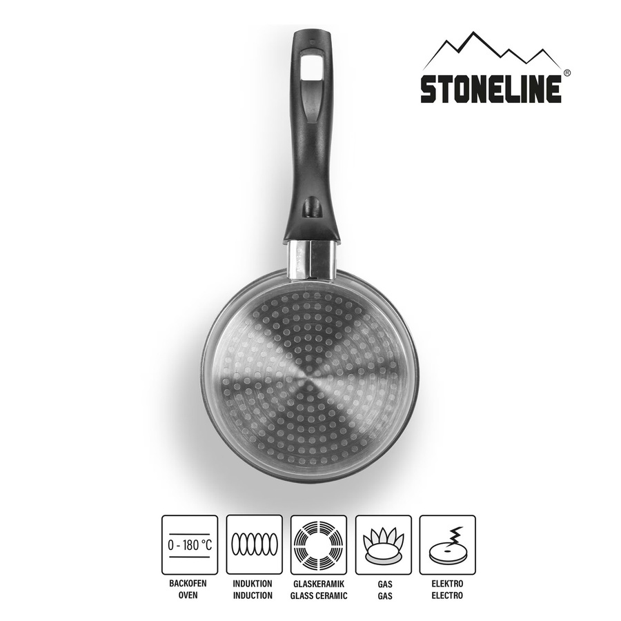 STONELINE Bratpfanne mit Antihaftbeschichtung aus Aluminium, Schwarz, Durchmesser: 14 cm - Bild 2