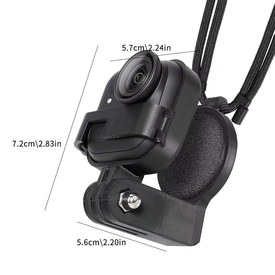 Magnetische Erweiterungshalterung für Insta360 GO Ultra, verstellbares Seil-Basishalterungszubehör mit Schnellverschluss, Schwarz - Bild 5