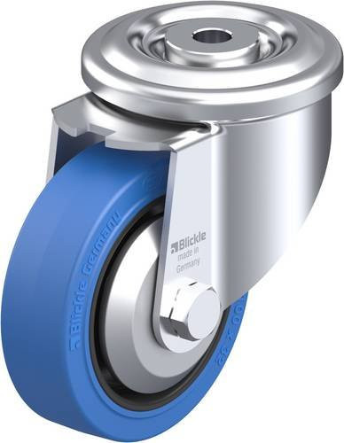 Blickle Lenkrolle LKR-POEV 100XR-SB-FA in Blau und Schwarz mit Stahlgehäuse, Rad-Durchmesser: 100 mm, Tragfähigkeit: 200 kg - Bild 1