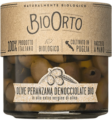 Bio Orto Peranzana Oliven in Olivenöl Bio 180 g
