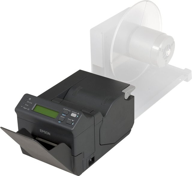 Epson TM-L500A Thermodrucker Combo mit LCD-Display und Tray in Schwarz - Bild 1