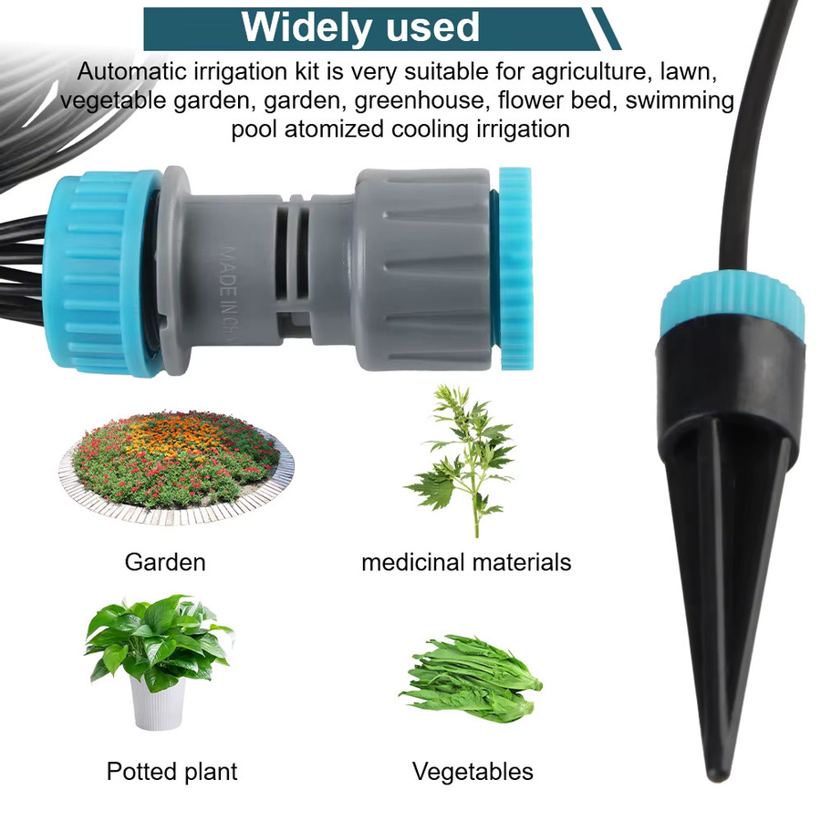 Automatisches Tropfbewässerungs-Set für Garten und Blumen mit Emitters - Bild 3