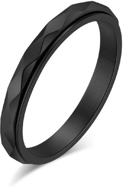 YIRAN Ring, Titanstahl, Diamantförmig, Unisex - Bild 1