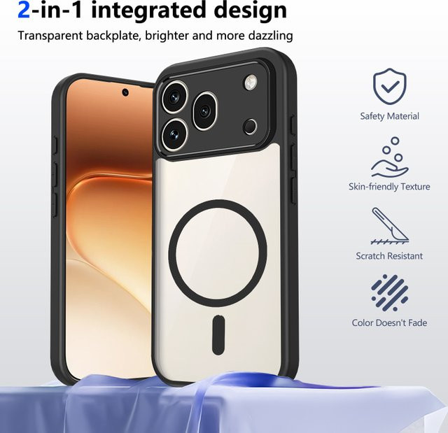 Matte Soft TPU HD Transparente PC Handyhülle mit MagSafe Magnet für Honor 600 400 Pro Lite X9D X8D X7D X6D X8C X7C X6C Cover - Bild 1