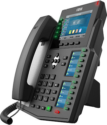 Fanvil X6U IP-Telefon Schwarz mit WLAN, Bluetooth und LCD-Display - Bild 1