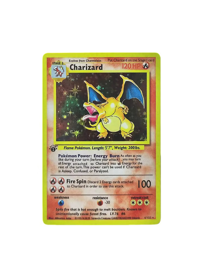 Bandai Pokémon Englische Spielkarten 1. Auflage Charizard Blastoise Venusaur Mewtwo Holo PTCG Spielkartensammlung - Bild 3