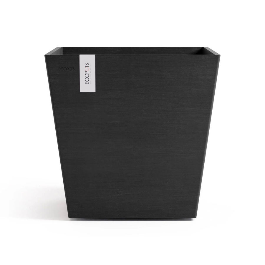 Ecopots Pflanztopf Rotterdam Blumentopf Dunkelgrau aus recyceltem Kunststoff B: 45,4 cm, T: 44 cm - Bild 2