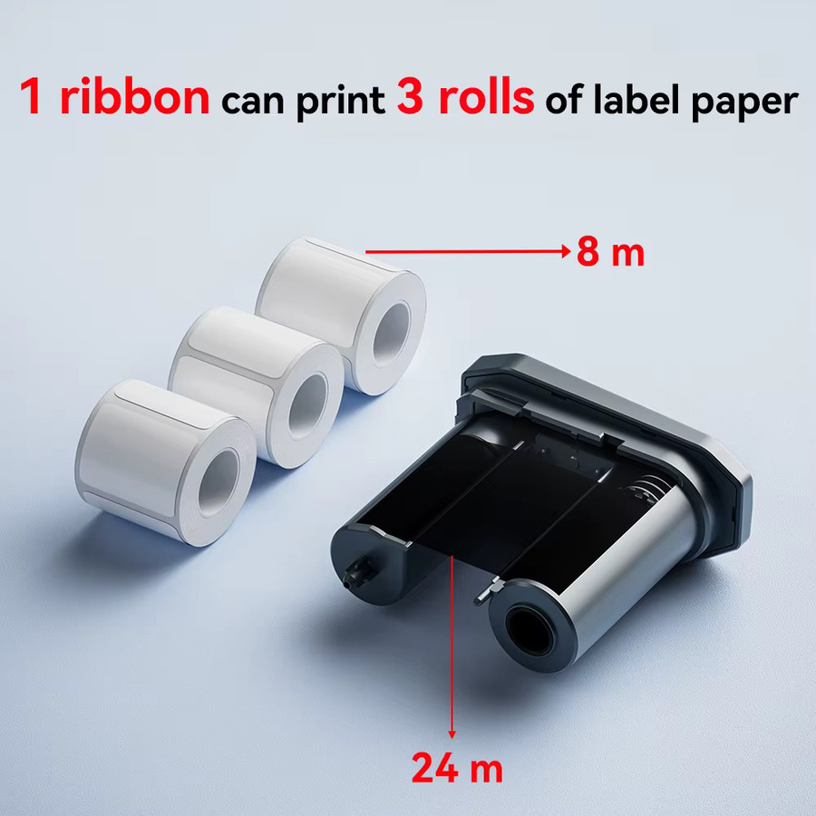 Niimbot M2 Thermotransfer-Etikettenpapier für Farbdruck in Weiß, Silber und Transparent - Bild 2