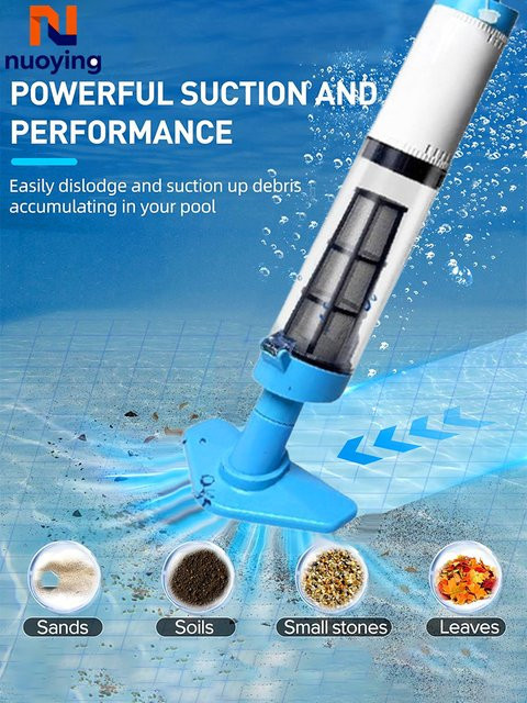 Kabelloser 3-in-1 Poolreiniger von NUOYING, wiederaufladbarer Handstaubsauger für Spa, Badewanne und zur Entfernung von Sand und Fremdkörpern - Bild 1
