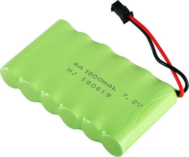 Wiederaufladbare 7,2 V 1800 mAh NiCD AA-Batterie in Grün für RC-Spielzeuge, Autos, Panzer und Roboter - Bild 1