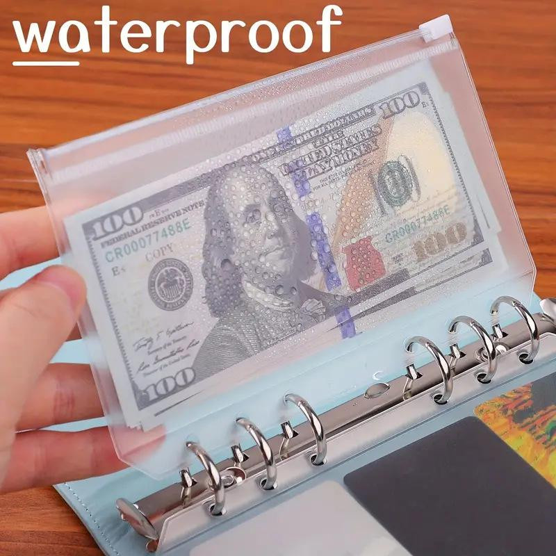 CreativeCorner A6 Ringbuch-Notizbuch mit 6-Loch-Reißverschlusstasche und transparentem PVC-Federmäppchen - Bild 2