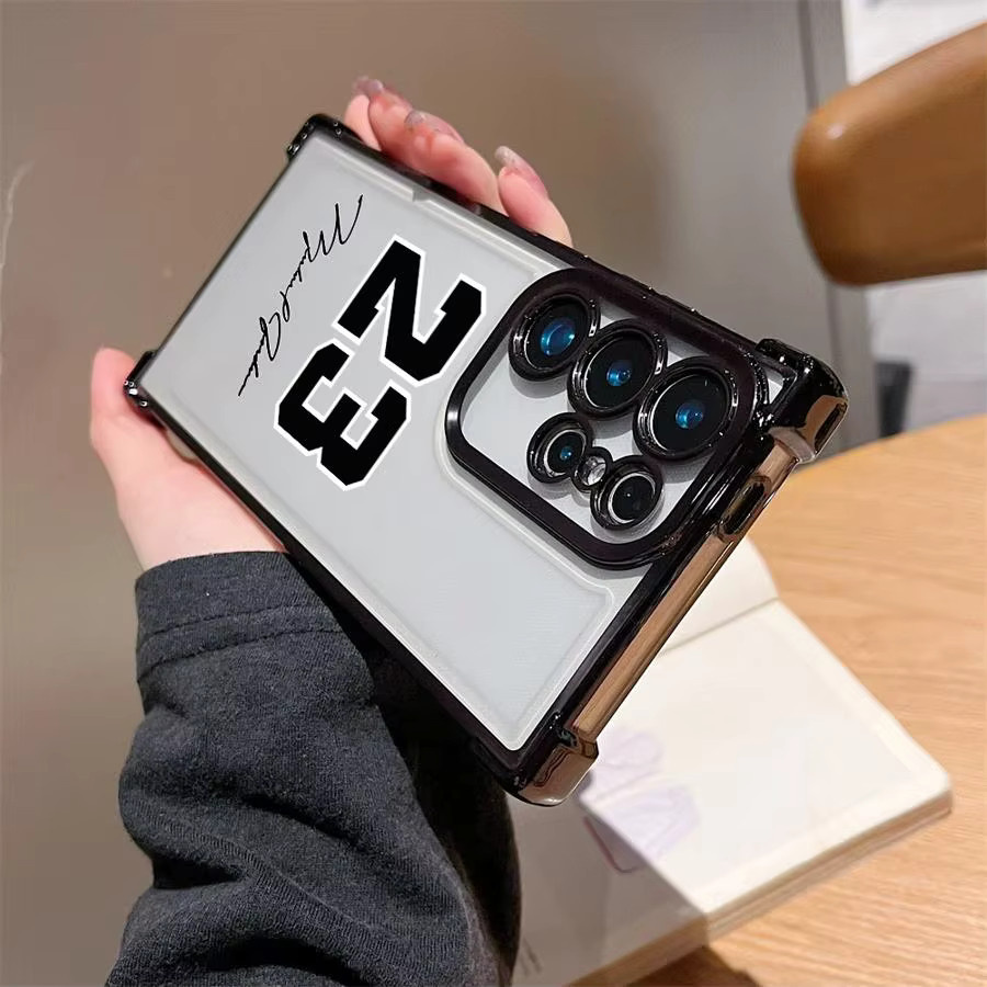 Weiche Handyhülle mit Basketball-Nummern Design für Samsung Galaxy S24 S23 S25 S22 S21 S20 FE Ultra Plus Edge und Android Modelle - Bild 4
